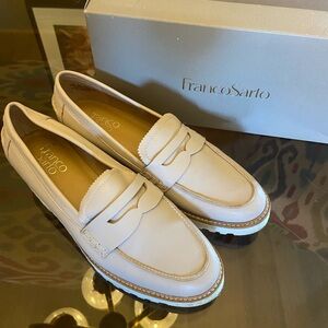 Franco Sarto Off-White Loafers. Beautiful shoes